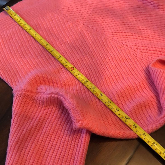 💗Express Mock turtleneck Preppy Dolman sleeve blue band detail sweater - Picture 8 of 10